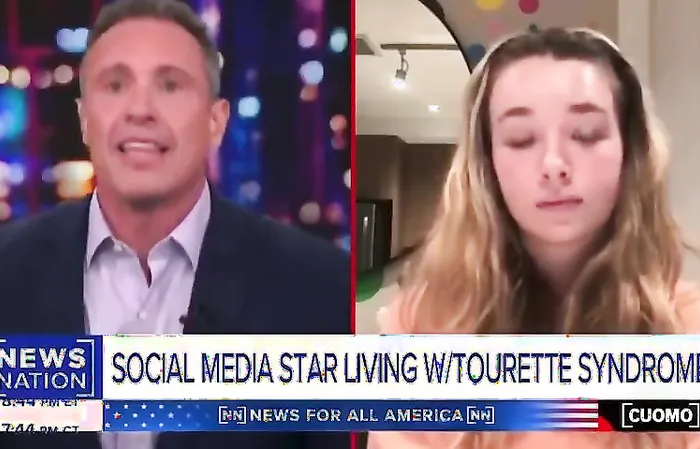 Chris Cuomo busts out laughing during interview with Tourette’s girl
