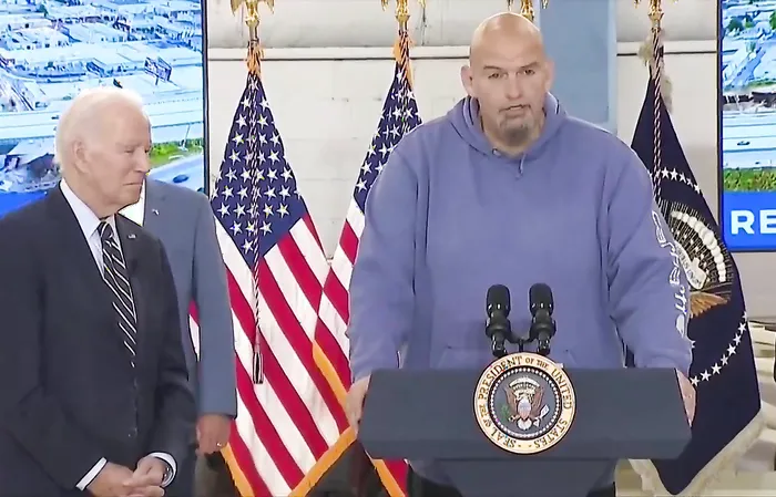 Video of Fetterman and Biden compared to a bad SNL skit, something they could never write on their own