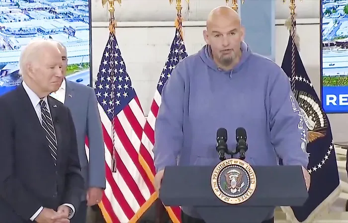 Video of Fetterman and Biden compared to a bad SNL skit, something they could never write on their own