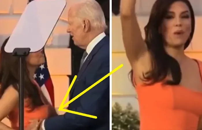 'She was 17, I was 40': Biden flops, gives 'HANDSY' hug in video with Eva Longoria