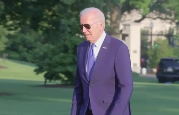 New video shows Biden bumping head on a helicopter