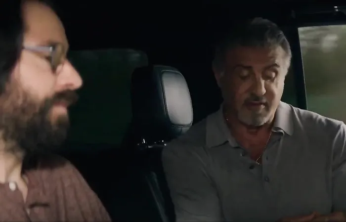 What the f--k is with the pronouns? Stallone car scene from Tulsa King