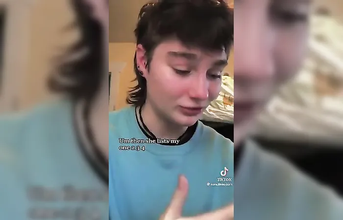 Lady is crying because Grandma won't call her 'Mike' - but still loves her