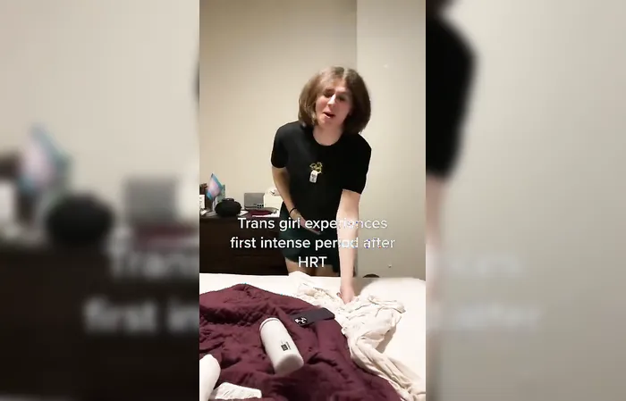 Trans girl experiences first 'period' except there's only one problem...