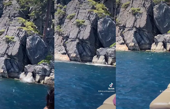 Terrible ending for guy on a rope swing