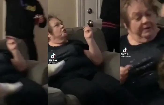 woman's wig ripped off, she is sooooo mad