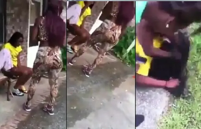 MAMA STOP! Scumbag Mom beats Daughter in public