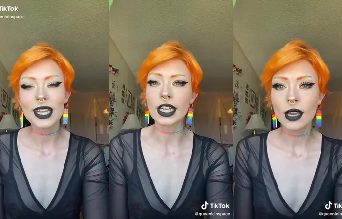 Woman with hair like Fanta has message for you
