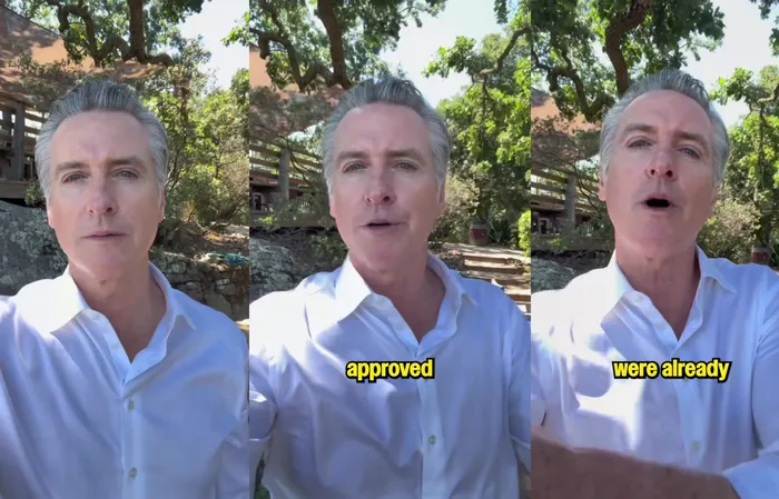 Gavin Newsom looks like a vampire