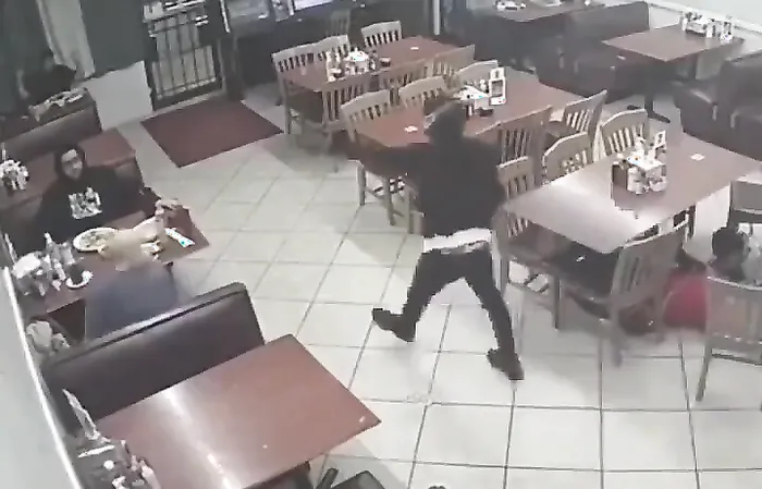 Armed robber gets BLASTED into oblivion