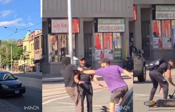 Thug tries stealing scooter, gets BEAT UP, then tries stealing another one right away