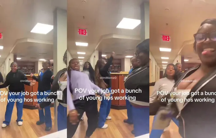 Healthcare workers looking dumb doing the “Young Ho” TikTok challenge