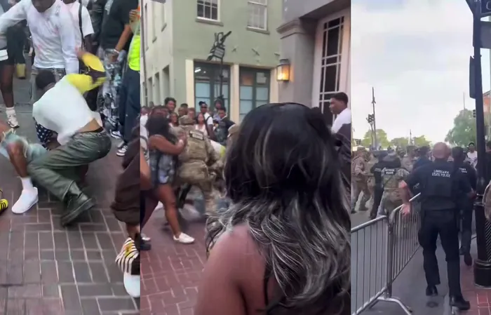 National Guardsmen rushed into a BRAWL at teen takeover