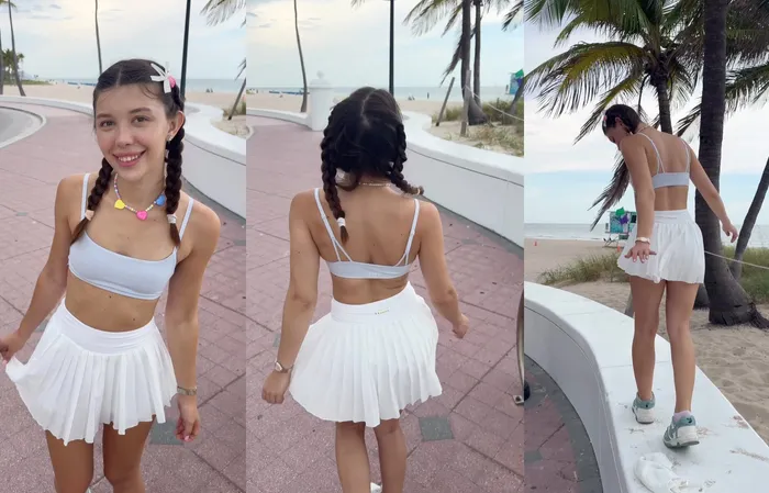 Let's go for a walk at the beach
