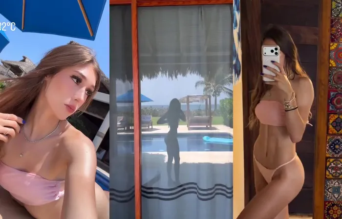 How do you like her bikini?