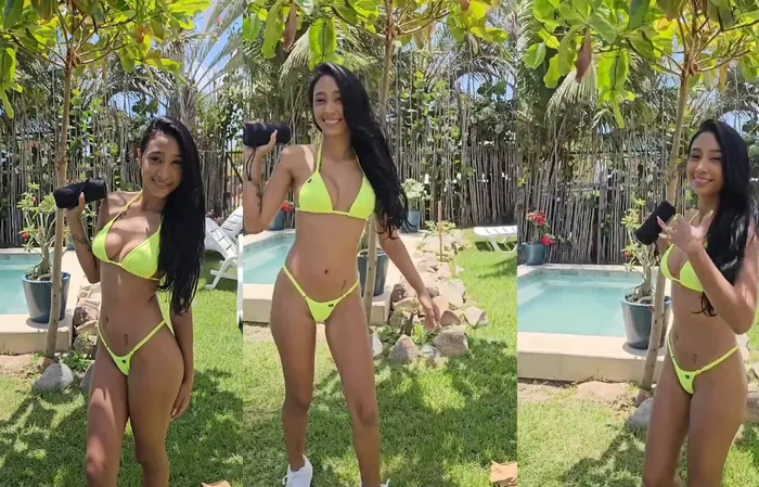 Naty doing a nice photoshoot