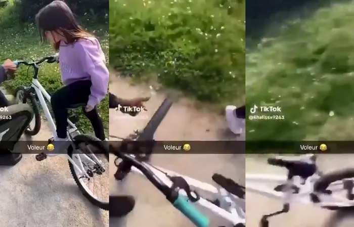 Migrant steals a young girl’s bicycle in broad daylight in France