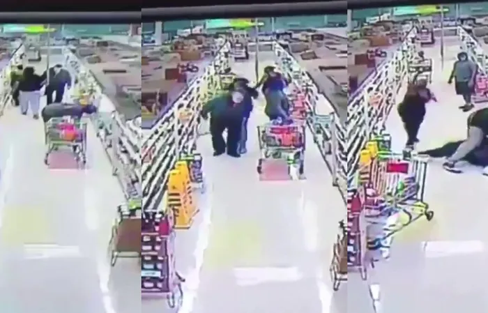 Elderly handicapped man was brutally assaulted in a grocery store