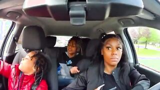 Mom with hair glued to her forehead refuses to correct son's bad behavior