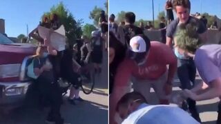 Protestors  Stood In Traffic and Got Ran Over