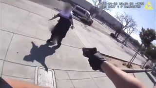 Fresno police gets headshot on suspect holding woman hostage by knife