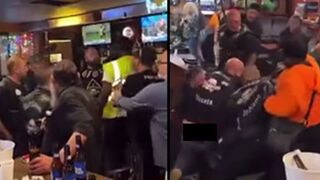 Guy refused to pay bar tab, Biker Gang takes matters into their own hands