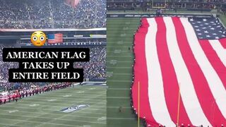 When the Seattle Seahawks revealed massive American Flag