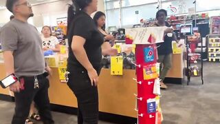 Ghetto lady trashes CVS