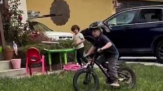 What it's like having a BMX-riding little son