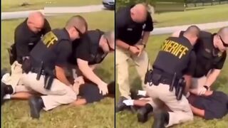 Cop shoots himself during arrest video