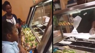 LaShonda woke up on the wrong side of the bed and cussed out Subway workers
