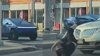 I never knew Cybertrucks came in blue