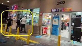 Rioters begin LOOTING stores in LA