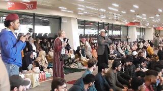 Irish woman interrupts Eid prayers