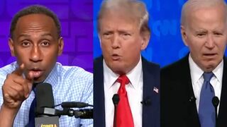Stephen A. Smith torches KJP for "Bloviating about Joe Biden"