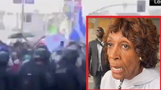 Maxine Waters suggests there's no violence in LA RIOTS break out
