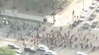 ICE RAID protesters try taking over Chicago