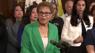 Failed Mayor Karen Bass says looting stores was "provoked by the White House."