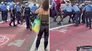 Philly cops take down agitator