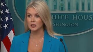 Karoline Leavitt says reporter's question was "stupid"