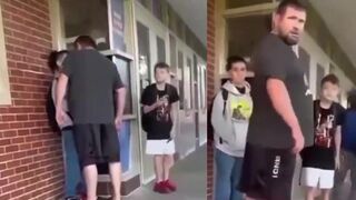 Dad can't live this down and it's caught on video