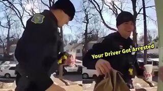 DoorDash driver got arrested, so cop dropped off the food