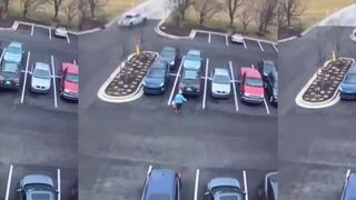 Getting attacked by a random shopping cart