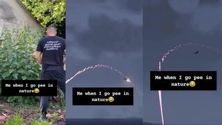 When we pee in nature