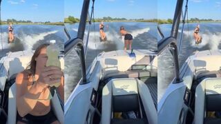 2 girls one boat