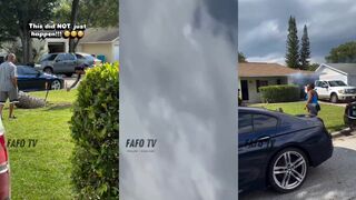 Fireworks FAIL sets garage on fire