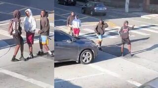 Random attack caught on camera