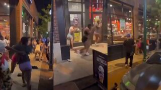 Who ya got? Police pepper spray vs angry women fighting