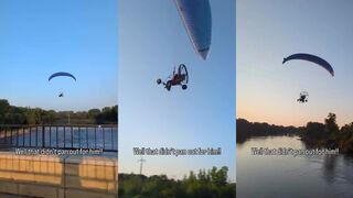 Who ya got? Paraglider vs power line
