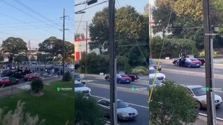 Cop stops truck that plowed through crowd